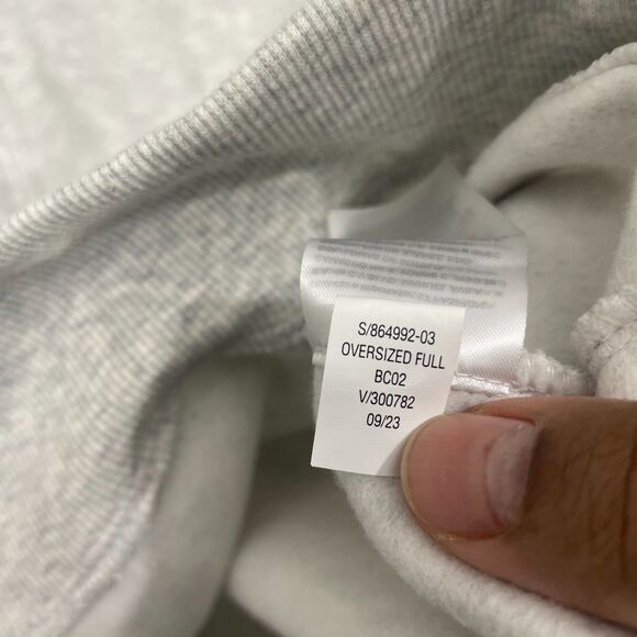 Old Navy Oversized Hoodie Women XL Gray Lightweight  Full Zip NWT - Picture 6 of 11